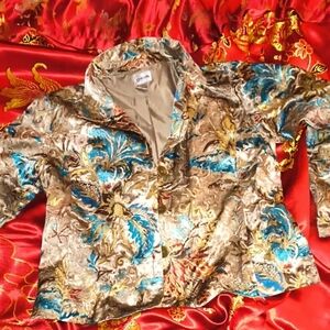 Chico's Vibrant Floral Blazer